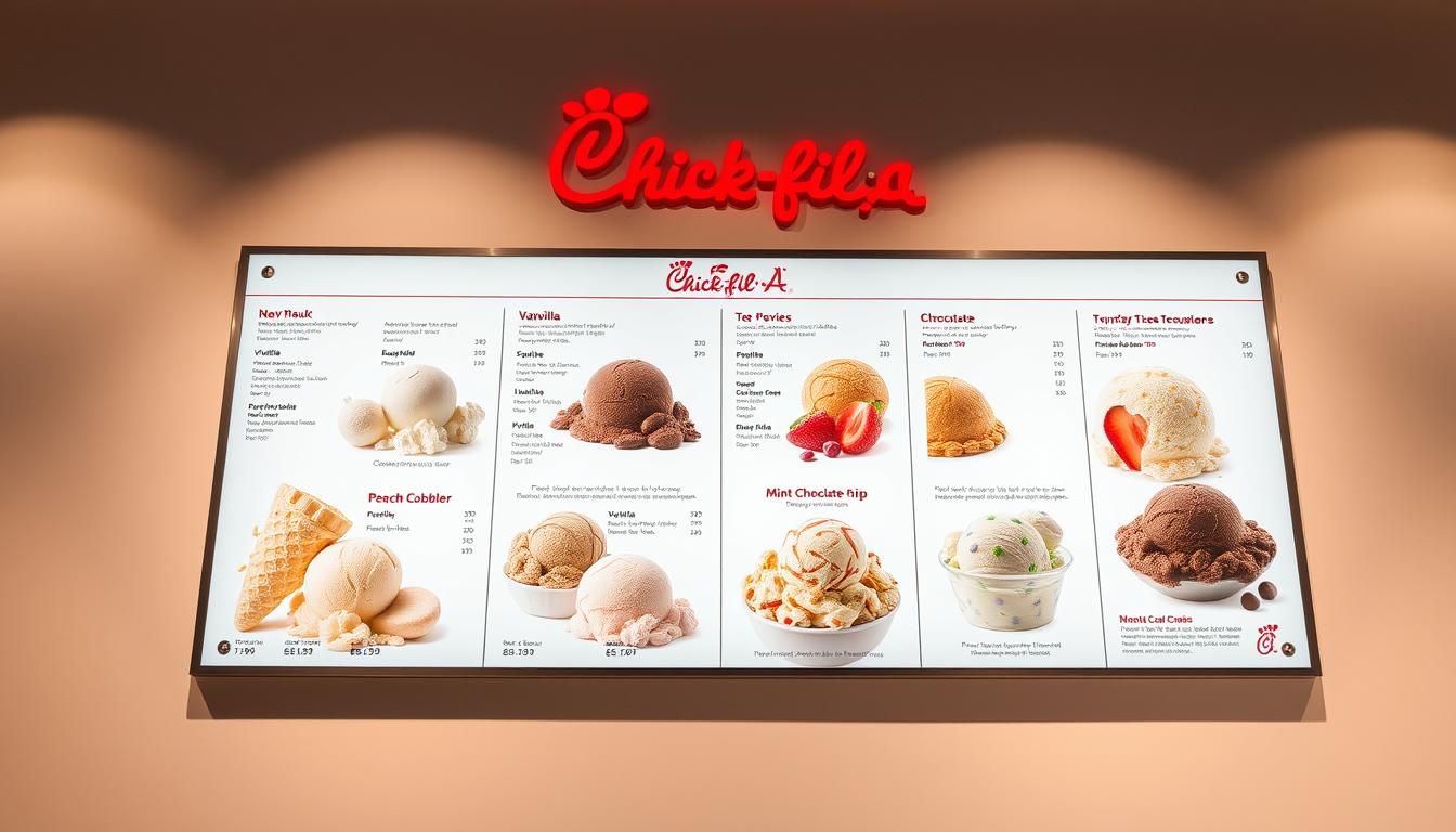 chick-fil-a ice cream menu