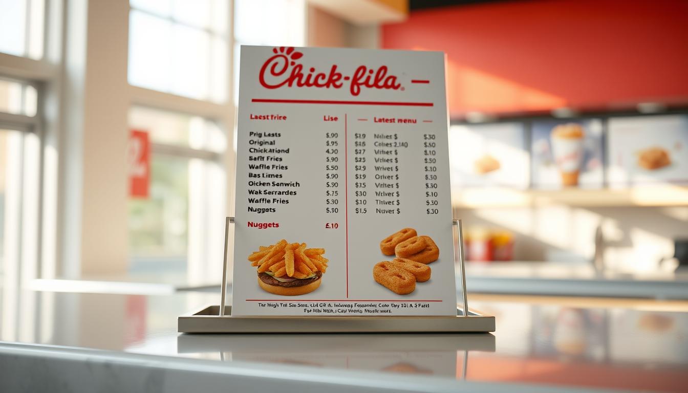 chick-fil-a price menu