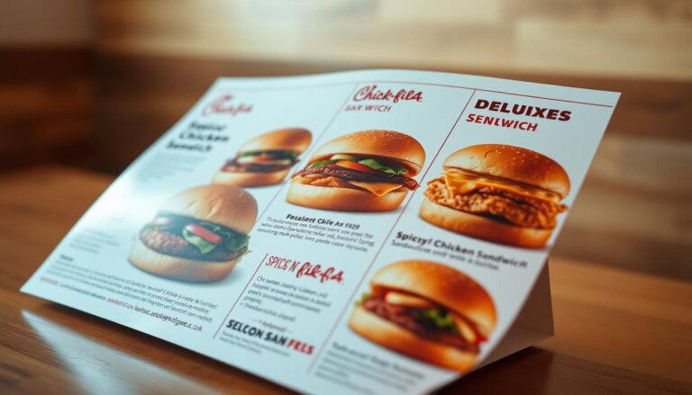chick fil a sandwich menu