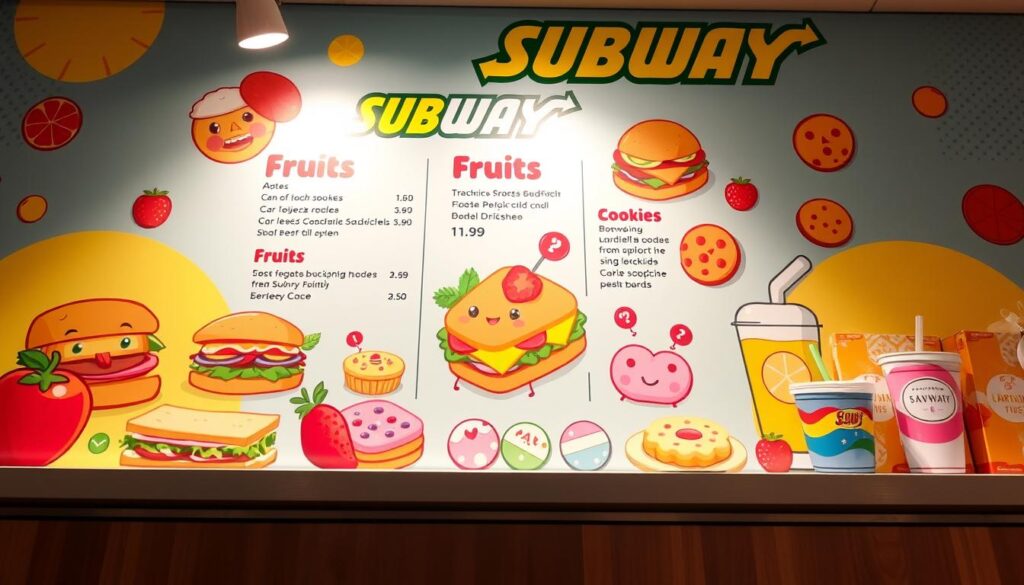 subway kids menu