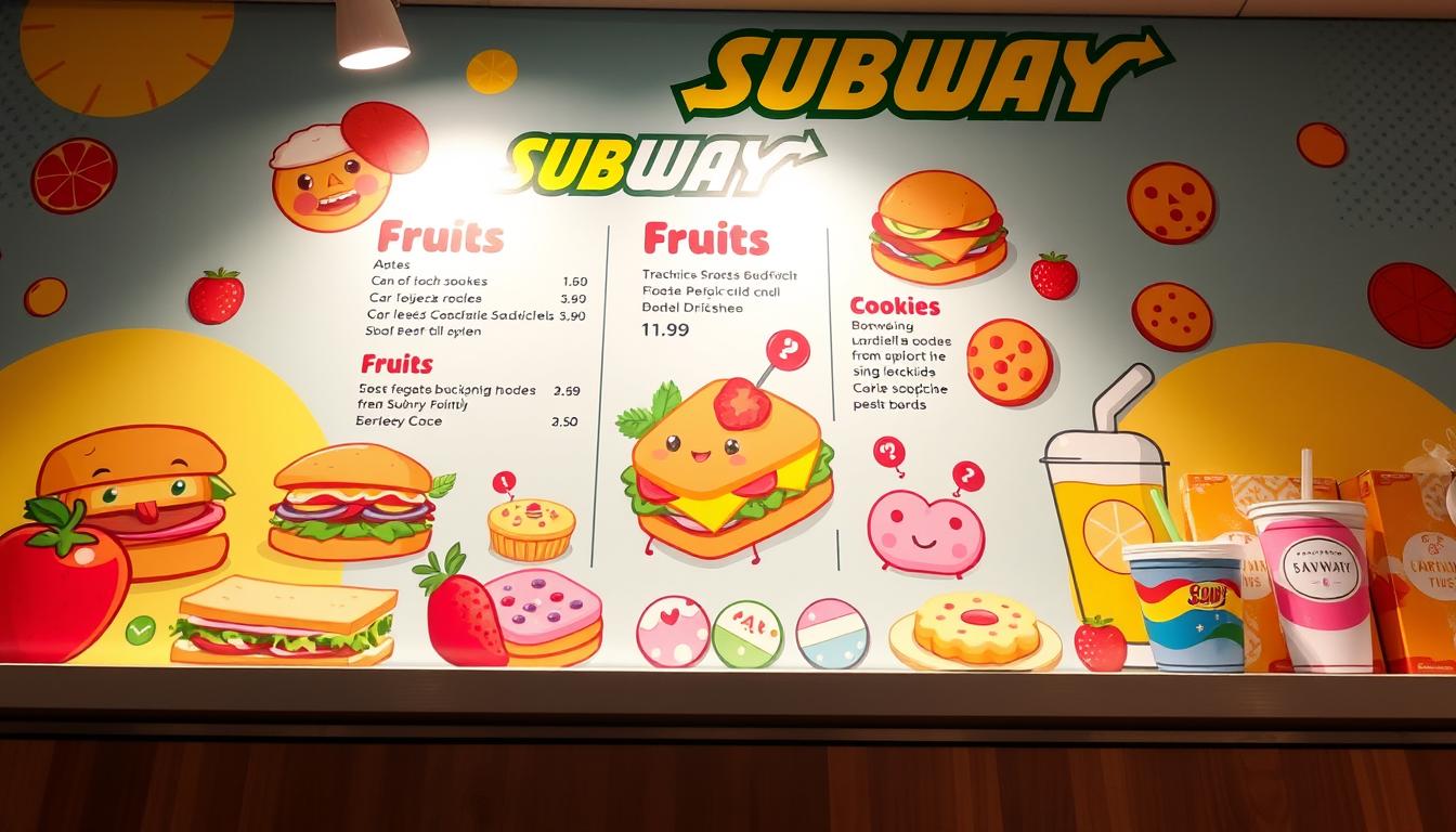 Subway Kids Menu and Price