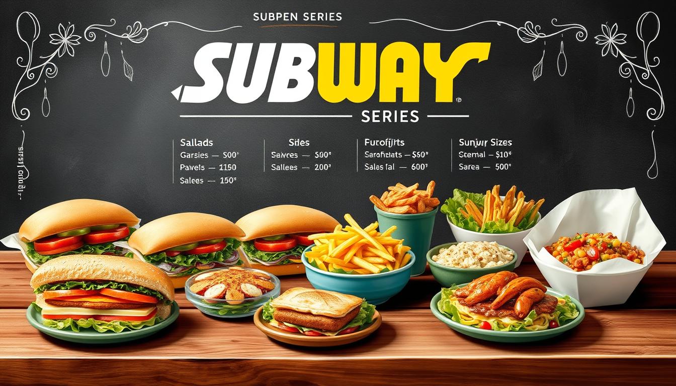 Subway Series Menu with Prices